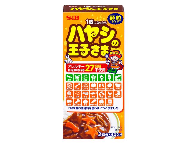 エスビー食品 ハヤシの王子さま 顆粒(アレルギー特定原材料等28品目不使用)