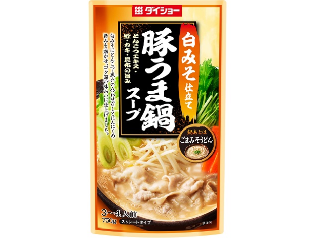 ダイショー 白みそ仕立て 豚うま鍋スープ