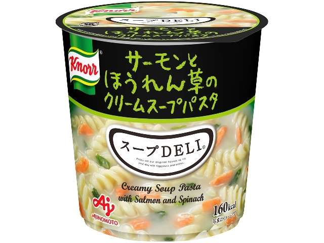 味の素 クノール® スープDELI® サーモンとほうれん草のクリームスープパスタ