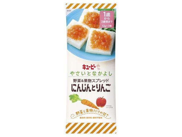 キユーピー やさいとなかよし 野菜&果物スプレッド にんじんとりんご